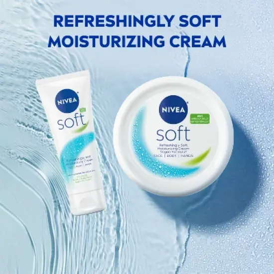 Nivea Soft Moisturizing Cr&egrave;me Body, Face and Hand Cream Scented - 6.8oz image {9}
