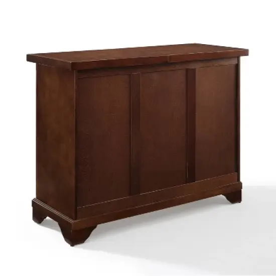 Lafayette Sliding Top Bar Cabinet Mahogany - Crosley image {8}