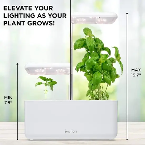 Ivation 7-Pod Indoor Herb Garden, Hydroponic Growing System Kit image {3}