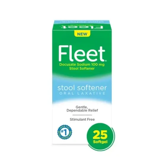 Fleet Stool Softener Oral Laxative Softgels - 25ct image {7}