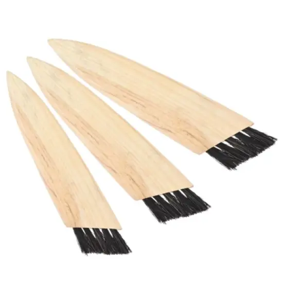 Unique Bargains Horsehair Handheld Shoes Brush for Leather Boots 3 Pcs image {4}