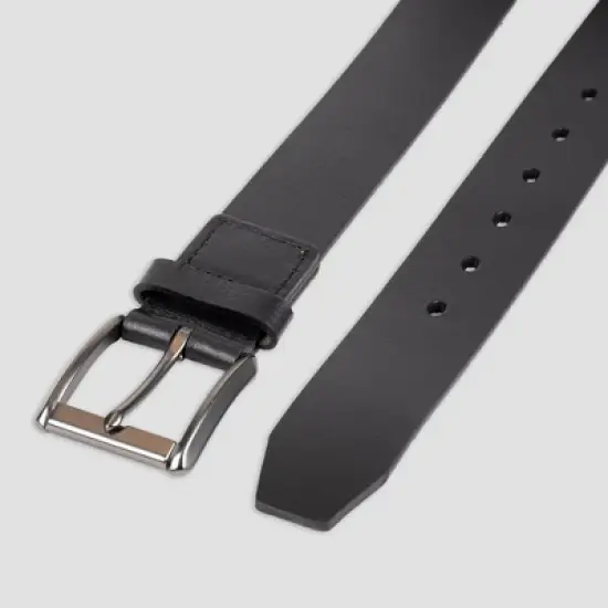 Men's Leather Belt - Goodfellow & Co&trade; Black image {3}