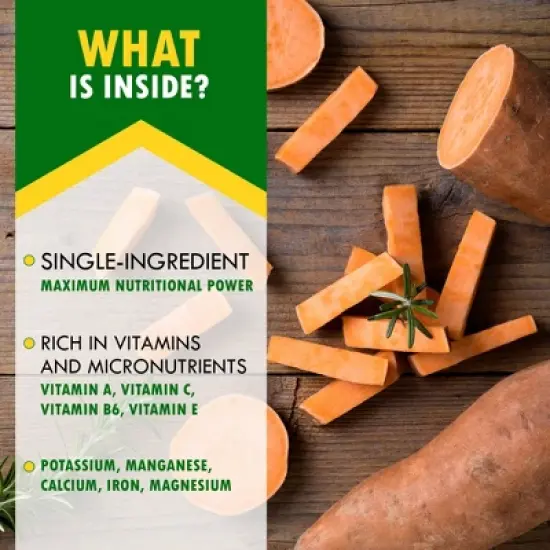 Beloved Pets Dog Treats, Sweet Potato Chips, All Natural Chews 10.6 Oz - 1 Pack image {2}