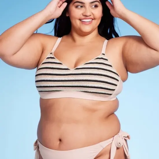 Women's Striped Crochet Bralette Bikini Top - Wild Fable&trade; image {7}