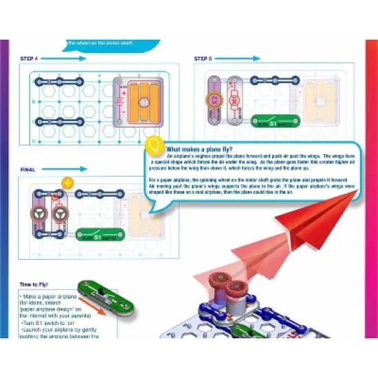 Snap Circuits Flight Deck Science Kits: Educational STEM Kit, 2nd to 4th Grade, Boosts Creativity & Motor Skills image {4}