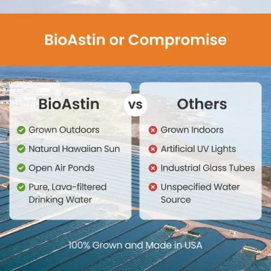 BioAstin Hawaiian Astaxanthin - Support Immune & Joint Health - Non-GMO & Farm-Direct - 4 mg image {2}