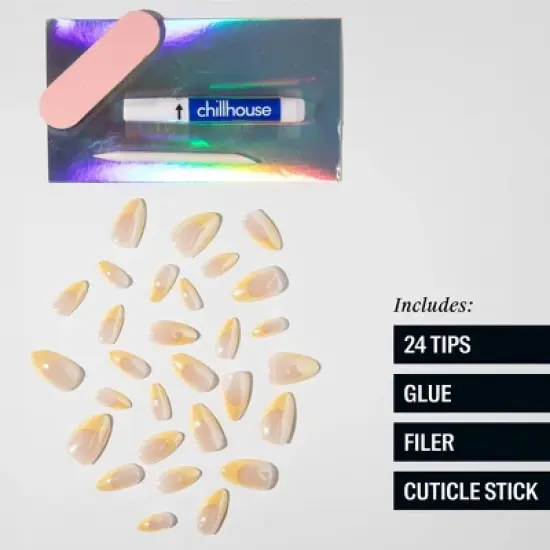 Chillhouse Chill Tips Fake Nails - Classics Collection - Bougie Butter - 24ct image {4}