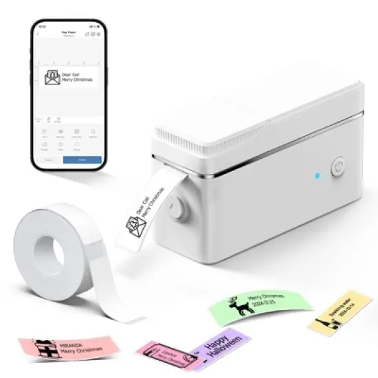 POLONO P31S Label Maker Machine with Tape, Portable Bluetooth Label Printer for Organizing Storage Office Home, with Multiple Templates image {10}