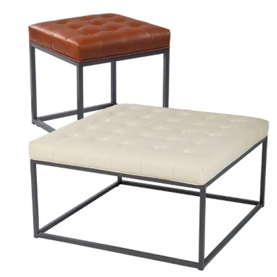 Perscon Upholstered Cocktail Ottoman - Aiden Lane image {10}