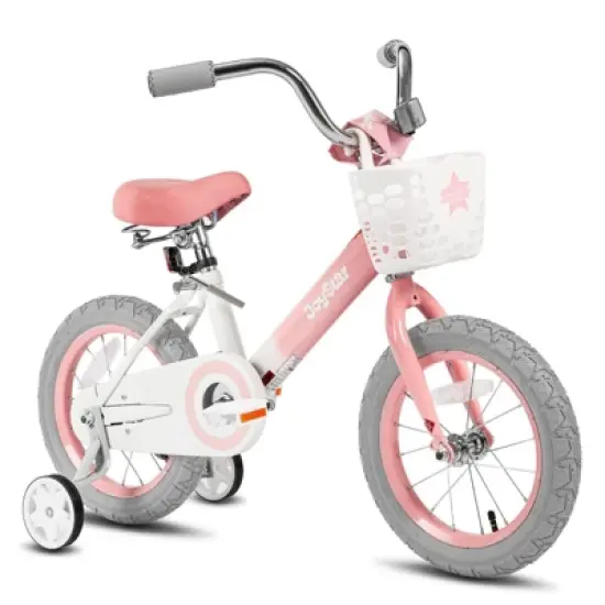 JOYSTAR Vintage Kids Bike with Training Wheels & Basket image {1}