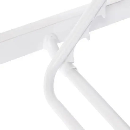 LeisureMod Marlin Patio Sling Chaise Lounge Chair in White Aluminum, Weather-Resistant Adjustable Recliner for Poolside, Deck, Balcony, or Garden Use image {9}