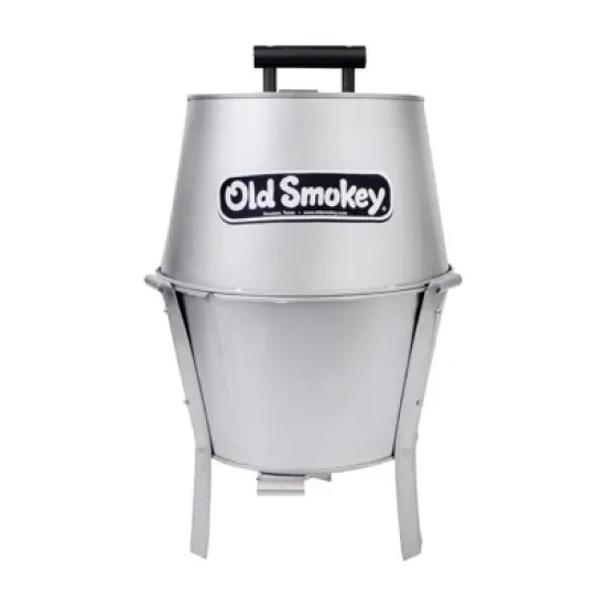 Old Smokey Products 13 in. Charcoal Grill Silver image {1}