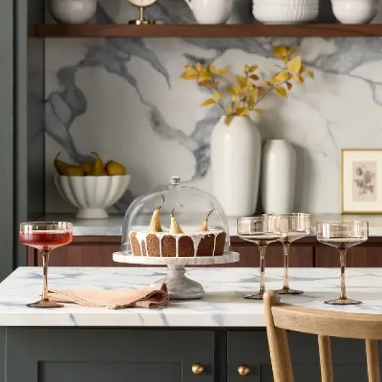 9.8oz Tinted Glass Coupe Drinkware - Hearth & Hand&trade; with Magnolia image {1}