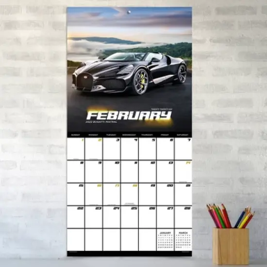 TF Publishing 13.5"x14.5" 2026 Dream Cars Wall Calendar image {2}