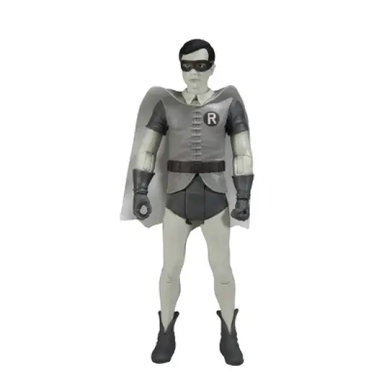 McFarlane Toys DC Retro Batman 66 6" Figure - Robin (Black and White TV Variant) image {6}