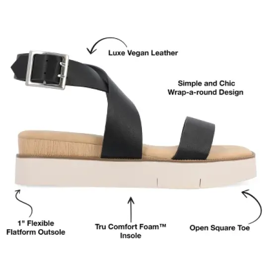 Journee Collection Womens Havalee Tru Comfort Foam Buckle Platform Sandals image {7}