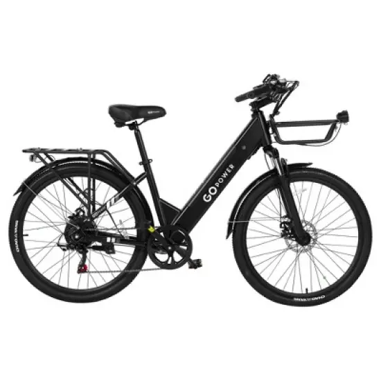 GoPowerBike GoVelo Electric Bike for Adults &ndash; 500W Motor, Removable Battery, 26&rdquo; Tires, 20 MPH Top Speed, 50+ Mile Range image {9}