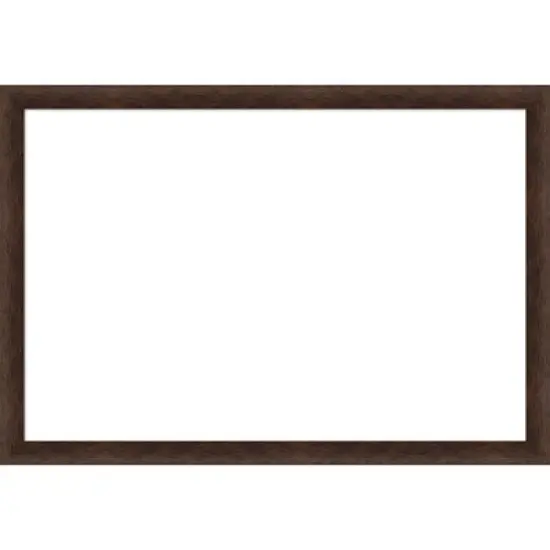 Amanti Art Warm Walnut Narrow Framed Dry Erase Magnetic Board image {16}