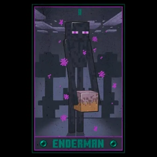 Boys Minecraft Enderman Tarot T Shirt image {1}