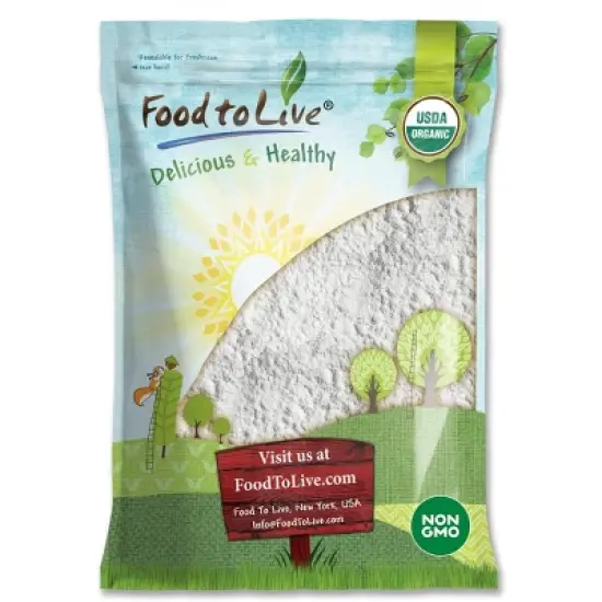Organic Potato Starch - Unmodified Powder, Non-GMO, Pure Flour, Kosher, Vegan image {2}