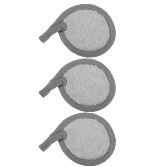 Unique Bargains Soft Flannel Pads Reusable Makeup Remover Eco Pads Facial Make Up Cleansing Removal for Most Skin Types 3 Pcs image {6}