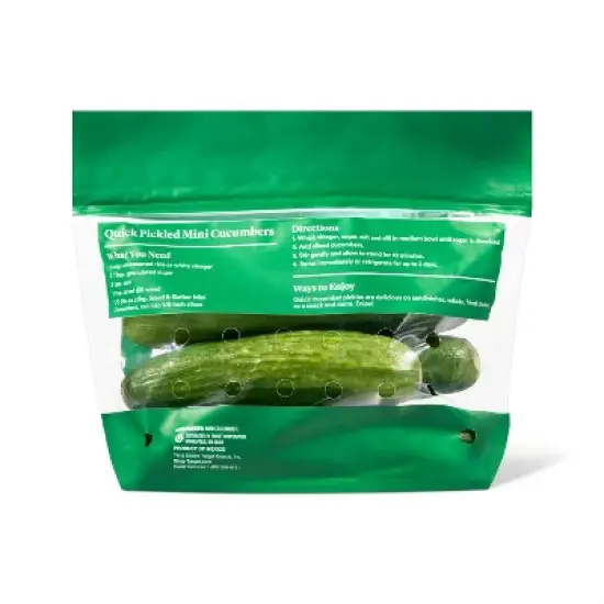 Fresh Mini Cucumbers - 16oz Bag - Good & Gather&trade; (Packaging May Vary) image {2}