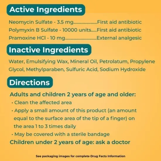 Neosporin Antibiotic and Pain Relieving Cream for Children - 0.5oz image {4}