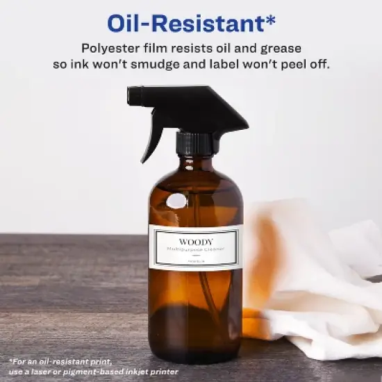 Avery Waterproof Rectangle Labels with Sure Feed, Print to the Edge image {6}