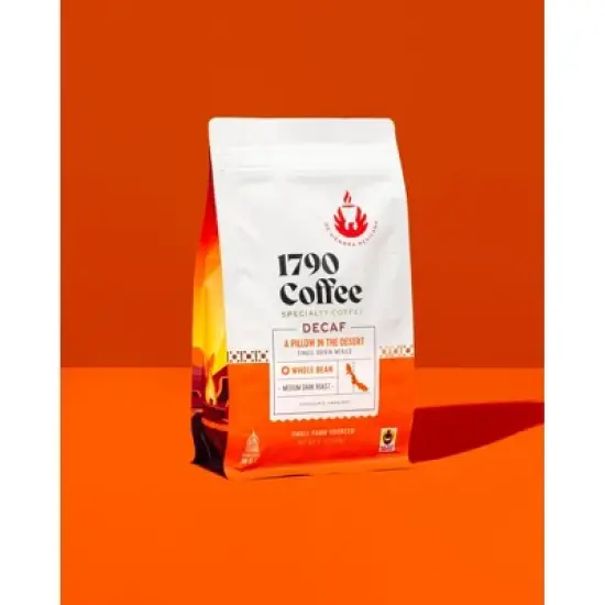 1790 Coffee A Pillow in the Desert Decaf Medium-Dark Roast Whole Bean Coffee &ndash; 12 oz image {5}