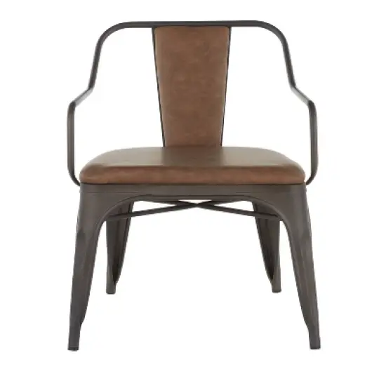 Set of 2 Oregon Industrial Dining Chairs Antiqued Espresso - LumiSource image {5}