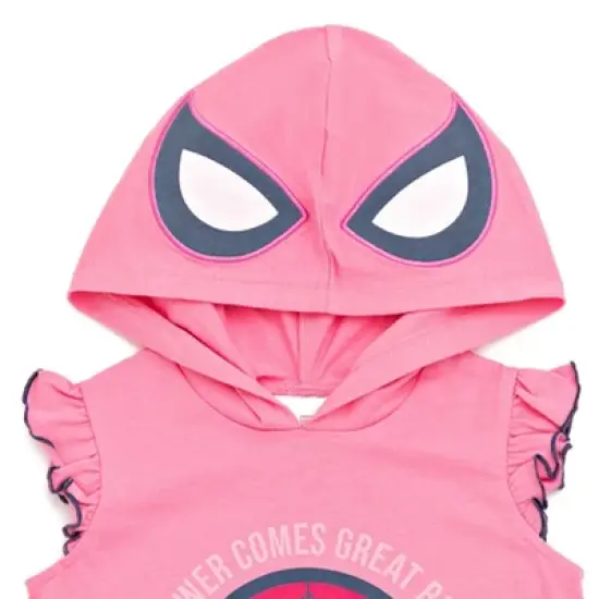 Marvel Spider-Man Ghost Spider Girls Cosplay Tank Top Dolphin Active and French Terry Shorts Toddler to Big Kid image {5}