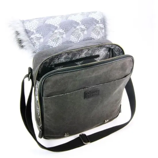 Crowded Coop, LLC Game of Thrones House Stark Messenger Bag image {1}