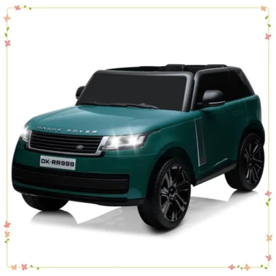 24V Licensed Land Rover Ride On Car, 2-Seater Electric Car w/Parent Remote Control image {7}