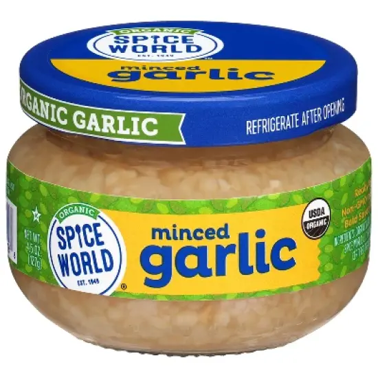 Spice World Organic Minced Garlic - 4.5oz image {6}