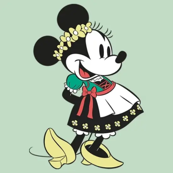 Girl's Disney Minnie Mouse German Oktoberfest Dirndl T-Shirt image {1}