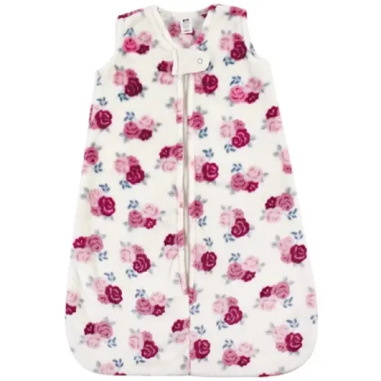 Hudson Baby Infant Girl Plush Sleeping Bag, Sack, Blanket, Floral image {2}