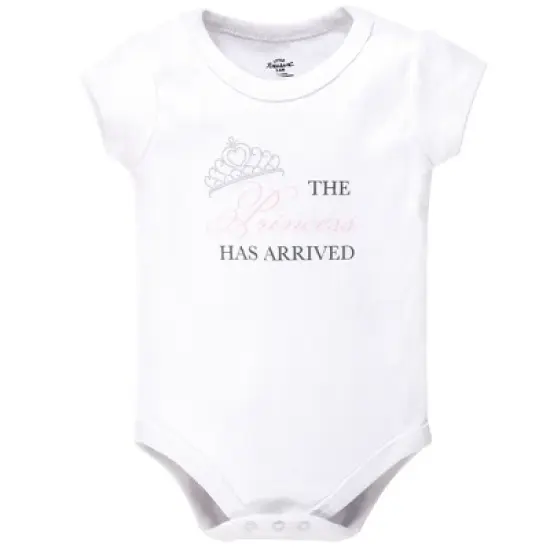 Little Treasure Baby Girl Cotton Bodysuit, Pant and Shoe 3pc Set, Princess image {1}