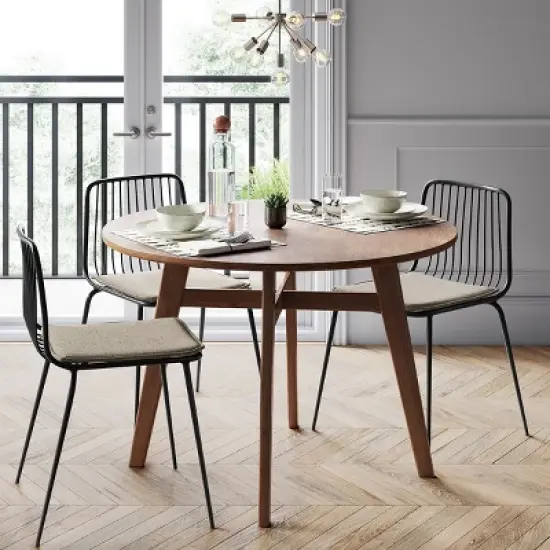 Set of 2 Sodra Rounded Seat Wire Dining Chair Black - Threshold&trade; image {6}