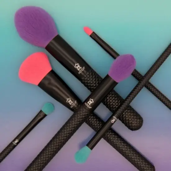 MODA Brush Neon Nights Full Face Makeup Brush Set- 6pc image {2}
