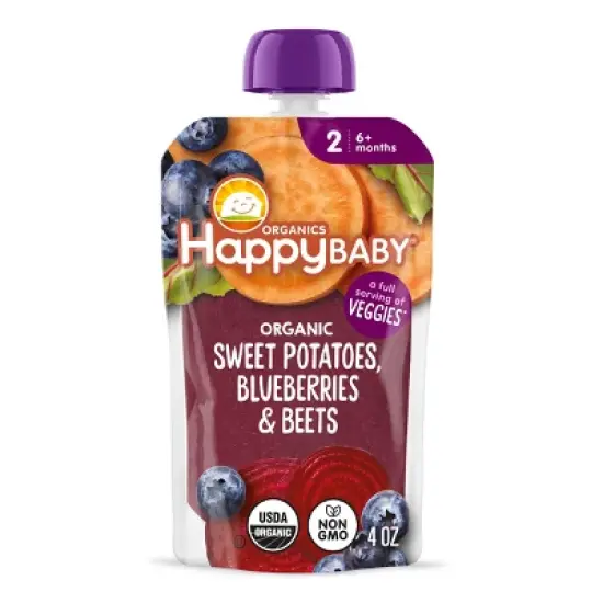 HappyBaby Beet Baby Meal - Sweet Potato Blueberry - 4oz image {3}