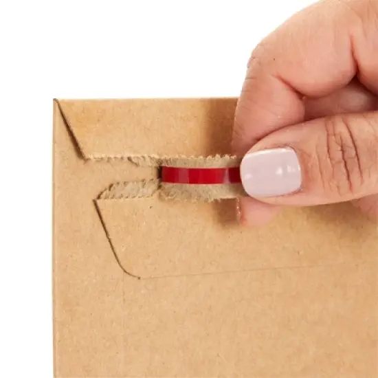 Juvale 100 Pack Rigid Mailers 6x8 - 450 GSM Sturdy Self-Adhesive Kraft Paper Cardboard Envelopes for Mailing Photo image {3}