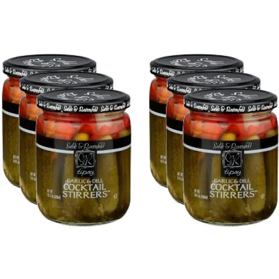 Sable & Rosenfeld Tipsy Garlic & Dill Cocktail Stirrers - Case of 6 - 16 oz image {2}