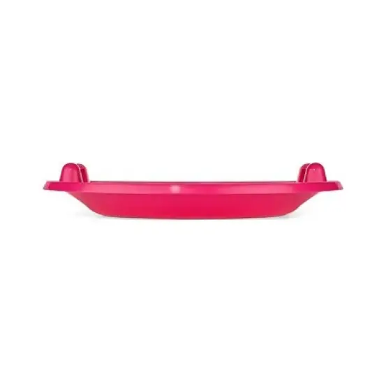 Lucky Bums Circular Classic Saucer Snow Sled with Built In Handles for Downhill Winter Sledding, 25 Inch Diameter, Up to 150 Pounds, Pink image {1}
