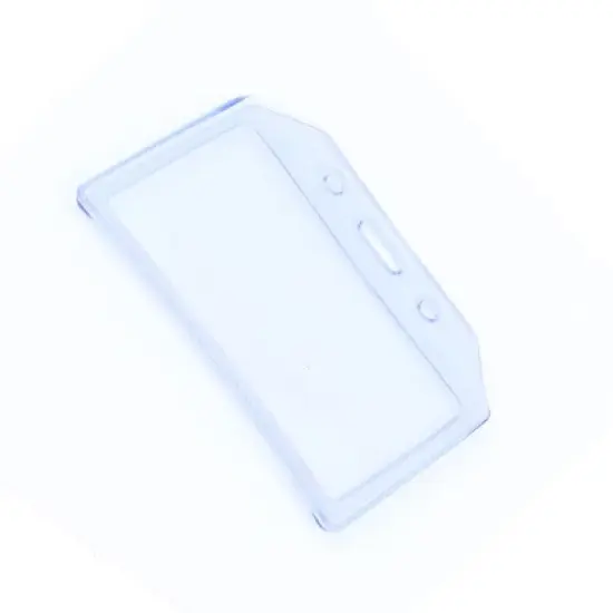 Unique Bargains Clear Plastic Waterproof Horizontal ID Card Business Name Badge Holder image {4}