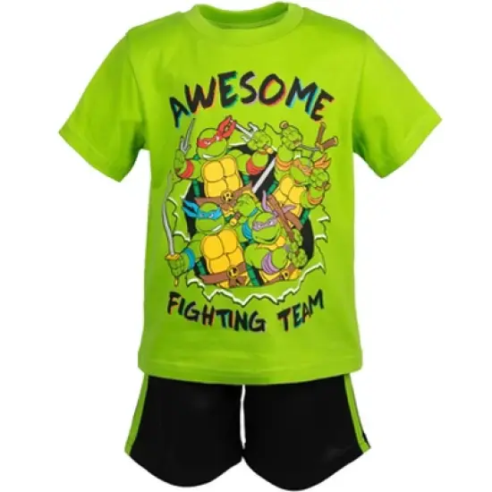 Teenage Mutant Ninja Turtles Donatello Michelangelo Raphael T-Shirt and Mesh Shorts Outfit Set Toddler image {5}