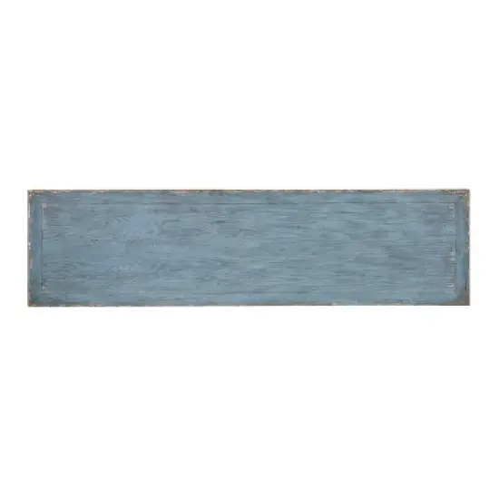 Ace Antique Inspired 4 Door Storage Credenza/Sideboard Weathered Blue - Treasure Trove image {5}