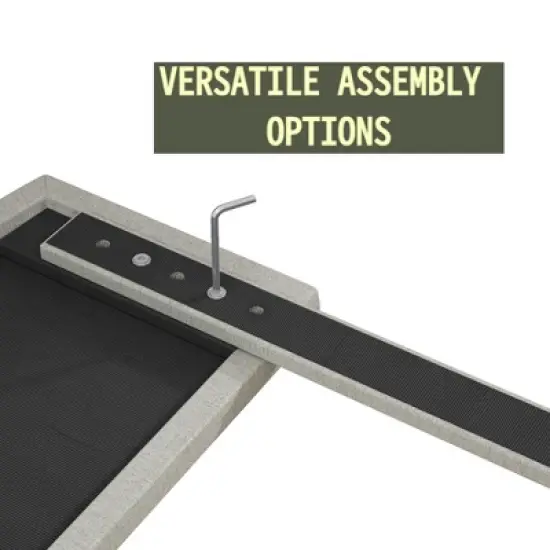 Queen/King Size Upholstered Platform Bed Frame with Adjustable Headboard, Linen Fabric Padded, No Box Spring Needed, Beige-ModernLuxe image {4}