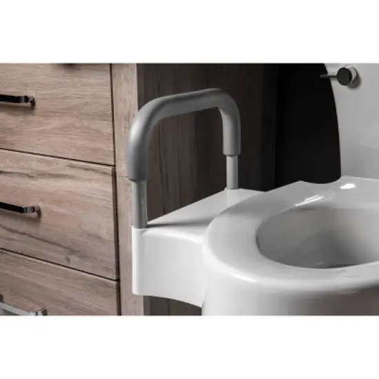 Dual Lock Raised Toilet Seat with Support Arms - Bemis image {3}