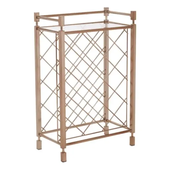 Covina Wine Rack Champagne - OSP Home Furnishings image {1}