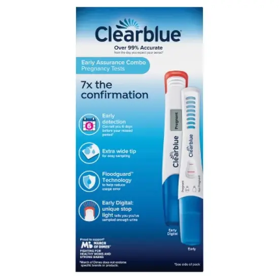Clearblue Combo Pregnancy Tests - 6 Rapid + 1 Digital image {10}